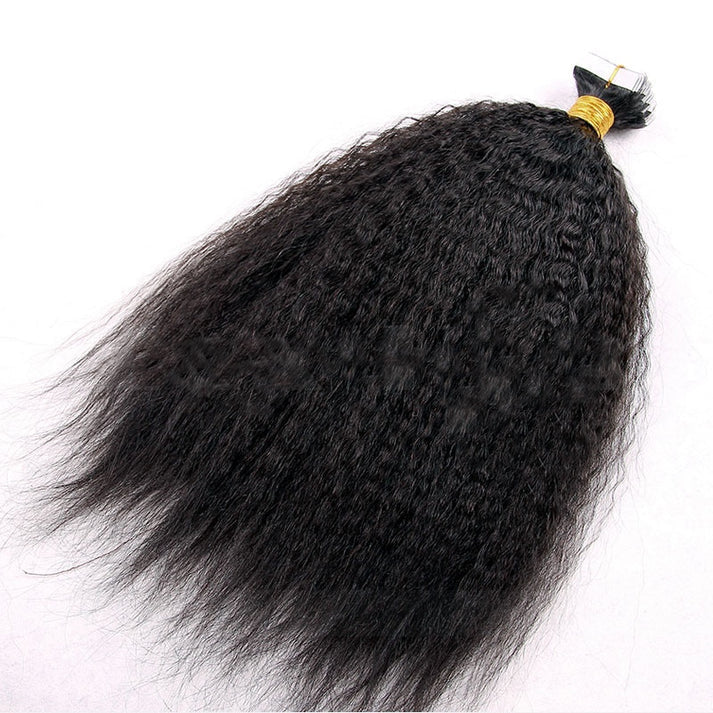 Burmese Kinky Straight Tape in HBL Hair Extensions 16 