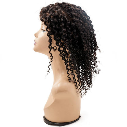 Curly Fine Mono Base Medical Wig HBL Hair Extensions 
