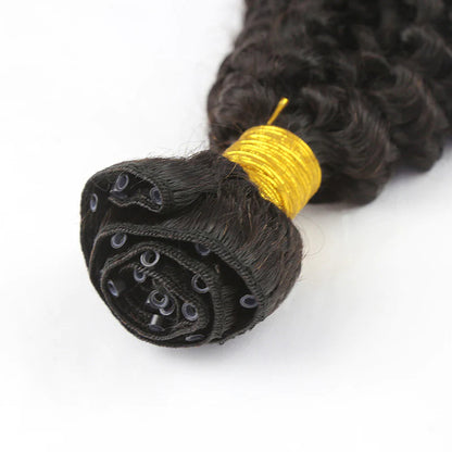 Kinky Curly Microlink Weft Hair Extensions HBL Hair Extensions 