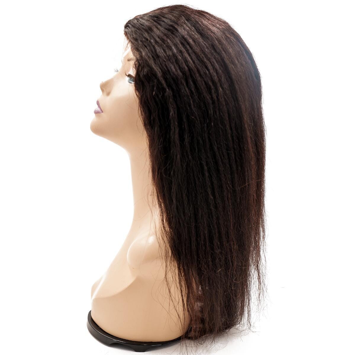 Kinky Straight Fine Mono Base Medical Wig HBL Hair Extensions 