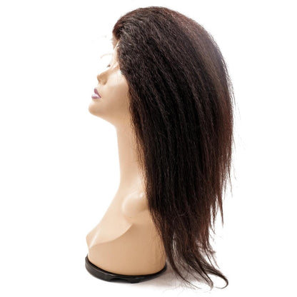 Kinky Straight Silicone Skin Medical Wig HBL Hair Extensions 