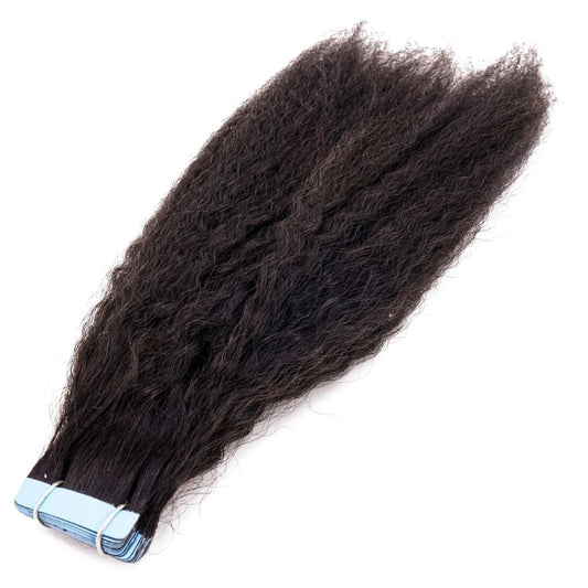 Kinky Straight Tape-In Extensions HBL Hair Extensions 
