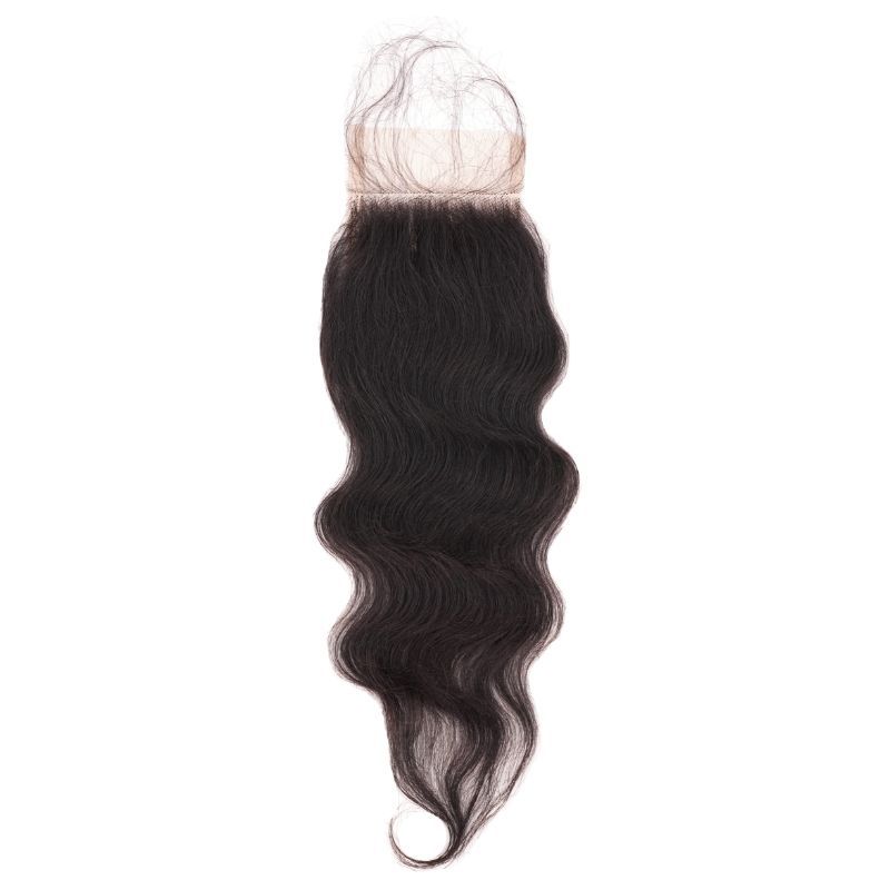 Raw Indian Curly Transparent 5"x5" Closure HBL Hair Extensions 