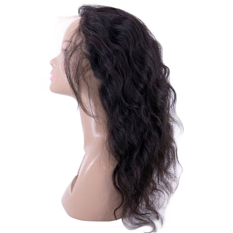 Raw Indian Curly Transparent Lace Front Wig HBL Hair Extensions 