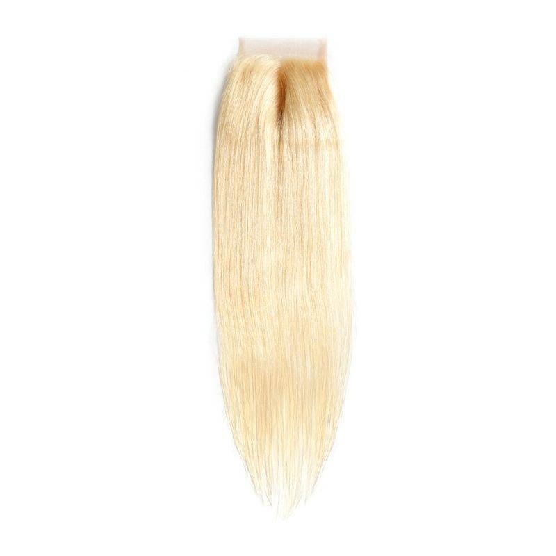 Russian Blonde Brazilian Straight Closure HBL Hair Extensions 